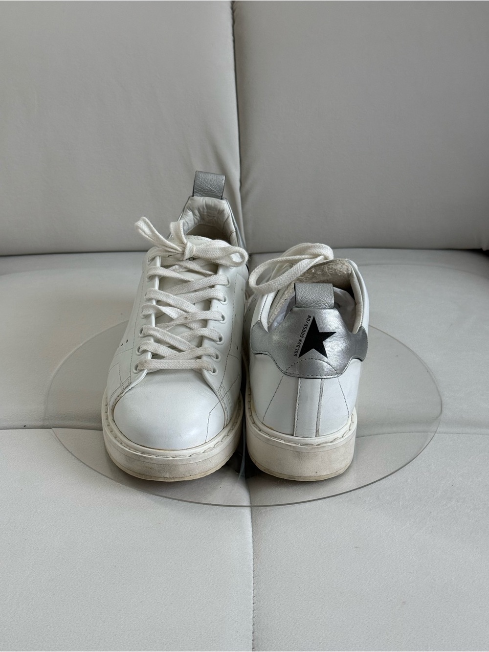Golden Goose Starter White Leather Low-Top Sneakers 39
